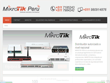 Tablet Screenshot of mikrotik.com.pe